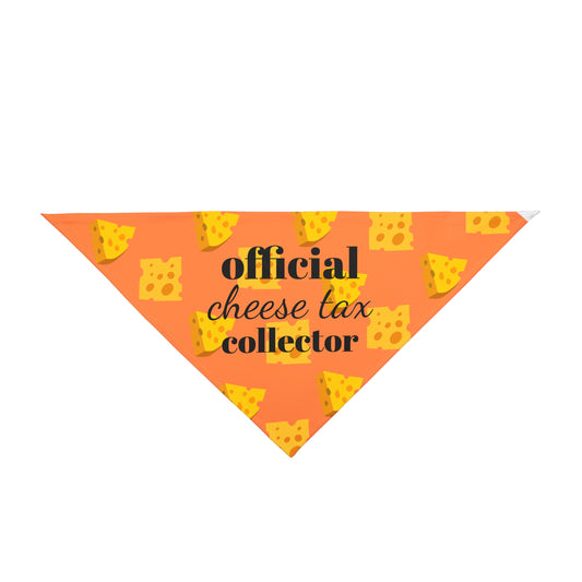 Cheese Tax Pet Bandana