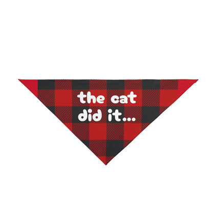 The Cat Did It Pet Bandana